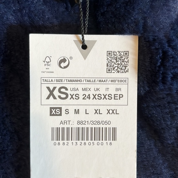 Zara Cut Out Mini Glitter Dress - Size XS - Picture 3 of 3